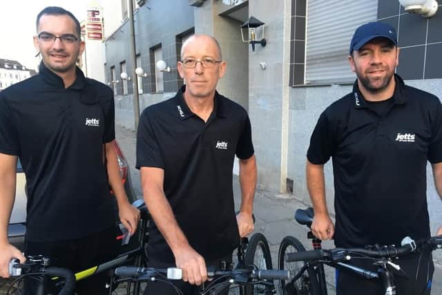 Ryan Tout, Tony Wilkins and Jon Crowley. Picture: Tom Cross