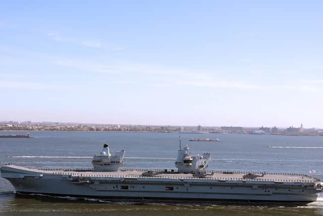 The Royal Navy's 3.1bn aircraft carrier travelled across the Atlantic to take part in historic flight tests with the F-35b Lightening II jets
