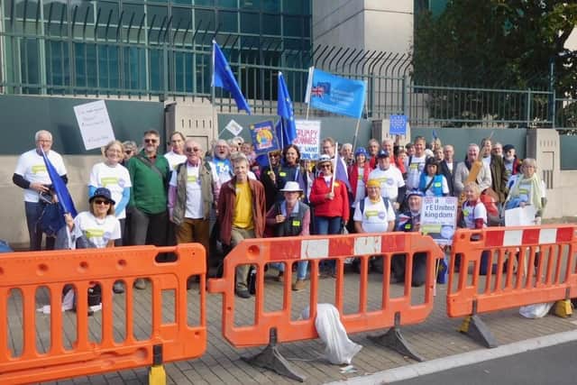 Portsmouth and Chichester branch of European Movement joined protesters for People's Vote march in London on Saturday, October 20. Picture: David Rowen