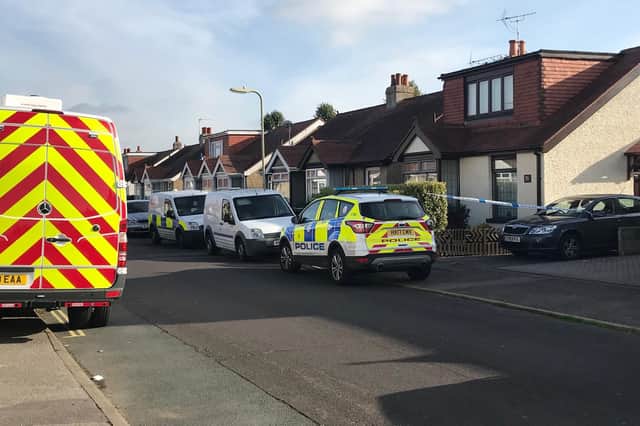 The scene in Southcroft Road, Gosport Picture: Sarah Standing.