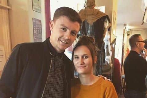 Pompey midfielder Dion Donohue surprised fan Chloe Randall at a pub in Gosport for her birthday