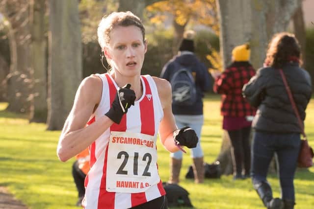 Jen Elkins set a new course record as she won the ladies' title in 2017 with 58.27. Picture: Keith Woodland
