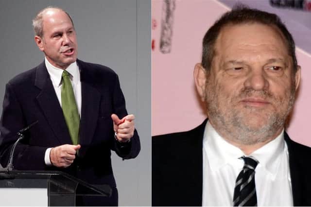 Portsmouth Football Club owner Michael Eisner, left, and Harvey Weinstein. Picture: WikiMedia Commons