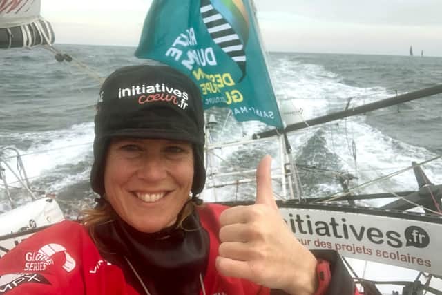 Sam Davies First onboard photos from the Route du Rhum 2018
Initiatives-Coeur. Picture: Yann Riou