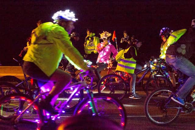 A previous Glow Ride in Portsmouth 
Picture: Portsmouth City Council