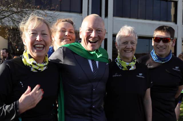 From left: Tina Blackman, Michelle Webb, Dave Robbins, Pat Rogers and Steve Barker at Portsmouth Lakeside parkrun. Picture: Chris Moorhouse