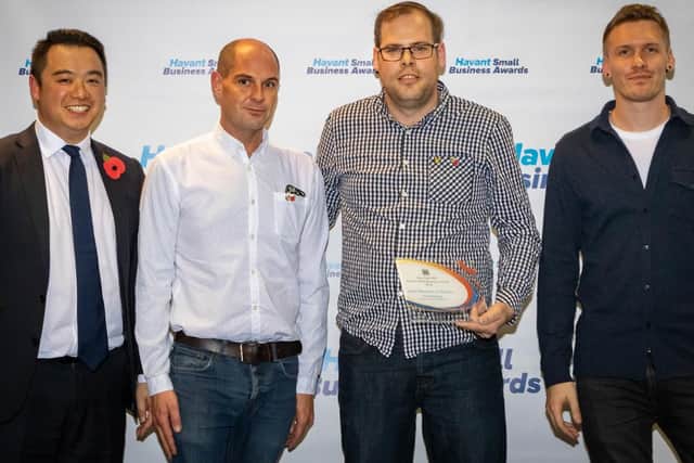 The winners of MP Alan Mak's Small Business Awards - Havant and Waterlooville FC, picture by Nikki Powell