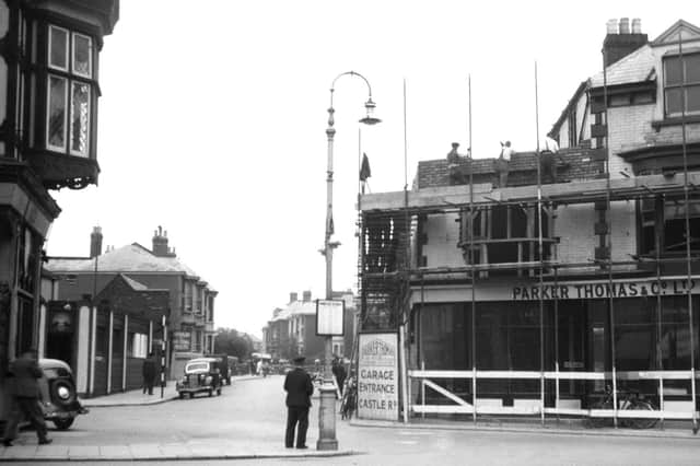 A 1940s' scene at the junction of Castle Road and St Edwards Road, Southsea. Picture: Barry Cox Collection.