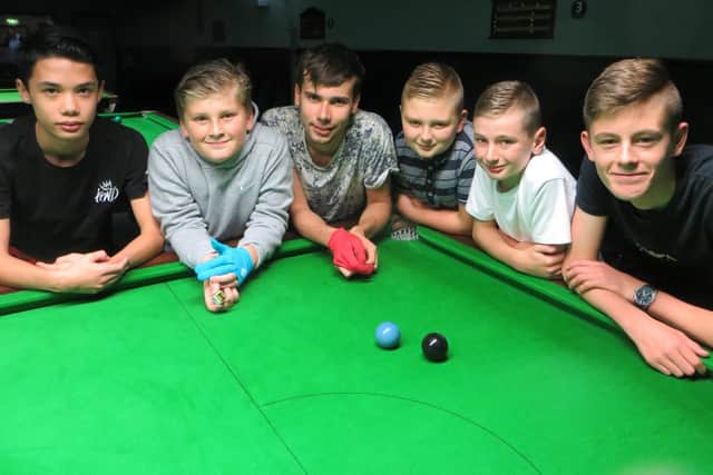 From left: Cuestars Waterlooville players Thomas Sharp, Owen Jenkins, Callum White, Samuel Laxton, George Laxton and Zak Truscott. Picture: Tim Dunkley