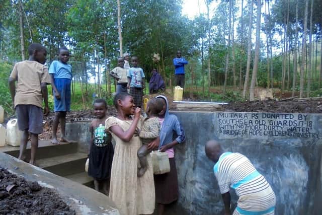 A protected spring in Uganda