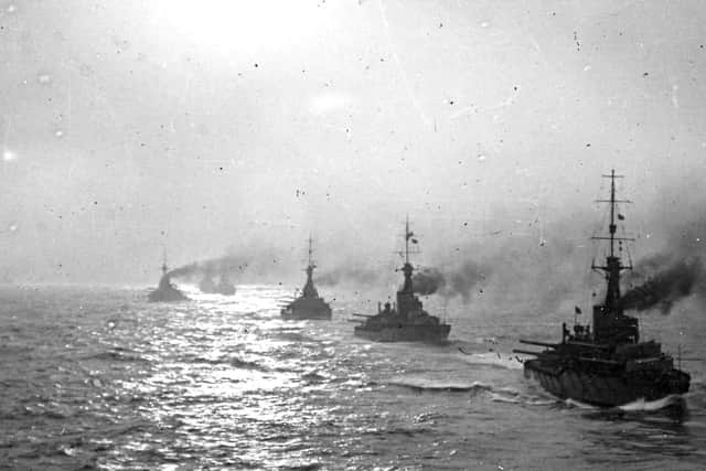 HMS Caroline in the Battle of Jutland'