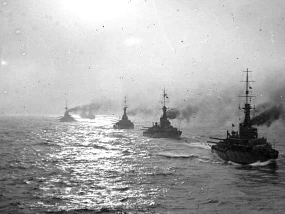 HMS Caroline in the Battle of Jutland'