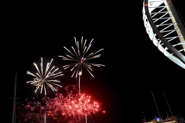 Gunwharf Quays' fireworks extravaganza. Picture: Sarah Standing