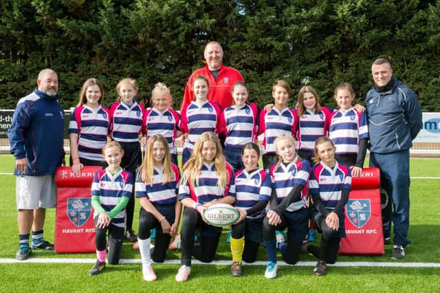 Havant rugby club under-13 girls are going to play at Twickenham