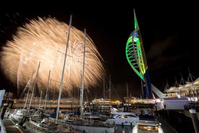 Fireworks near Spinnaker Tower in November 2018. Picture: Habibur Rahman.