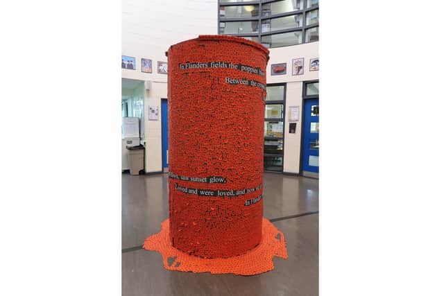 The Miltoncross Academy Community Poppy Pillar