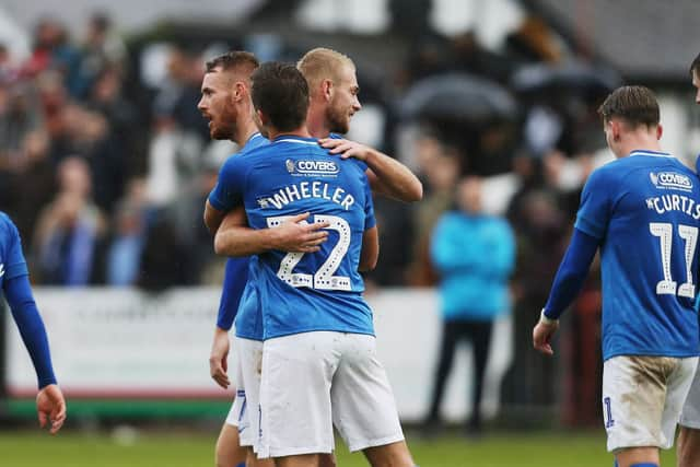 Pompey's players produced a professional display to see off Maidenhead. Picture: Joe Pepler