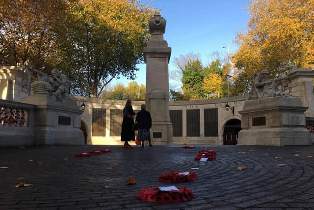 Wreaths have been prepared for the service
