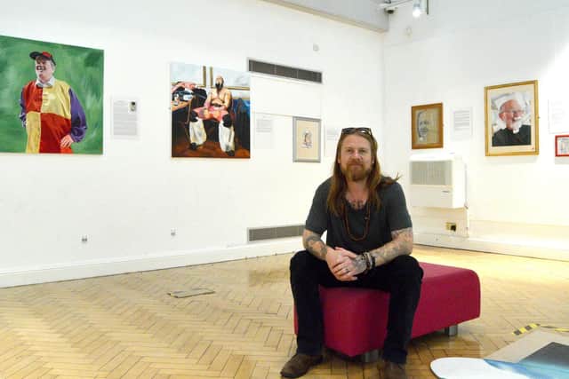 Daniel Williams, 40 from Gosport, has created an exhibition of the town's 'unsung heroes'. Picture: David George
