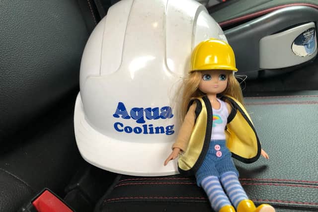 Lottie Doll stops by Aqua Cooling in Fareham