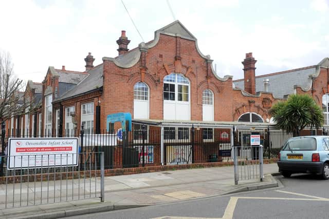 Devonshire Infant School in Francis Avenue, Portsmouth.