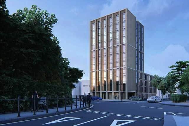 A NEW 11-storey student block will be built on the site of a former Labour Club despite fears about its location on a 'dangerous' junction.