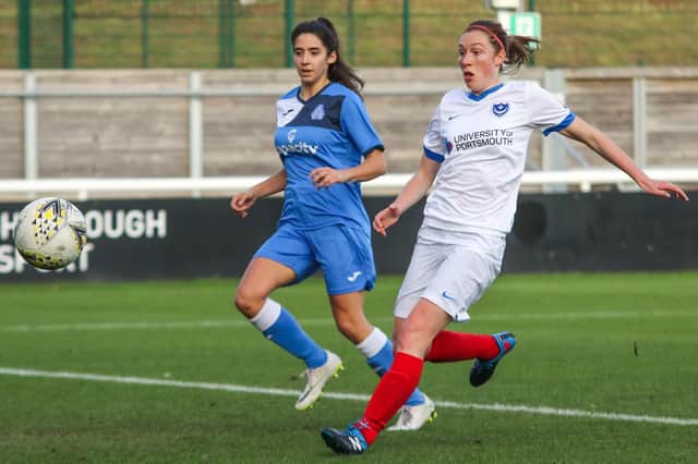 Rachel Panting scored for Pompey Women at Loughborough. Picture: Jordan Hampton