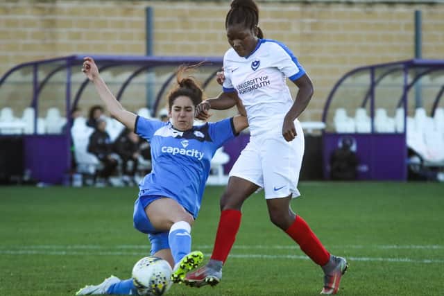Esther Anu had some chances for Pompey Women. Picture: Jordan Hampton
