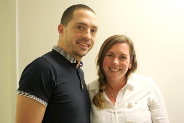 Finley's parents Clive and Rebekah Hambry
Picture: Portsmouth Hospitals NHS Trust