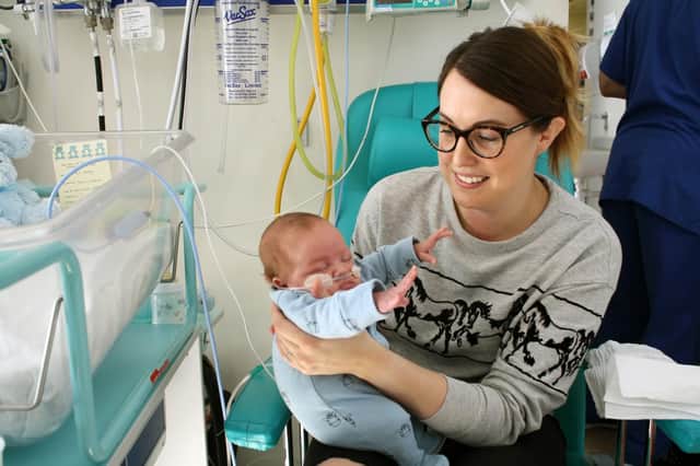 Sarah Craig and baby Jax Picture: Portsmouth Hospitals NHS Trust