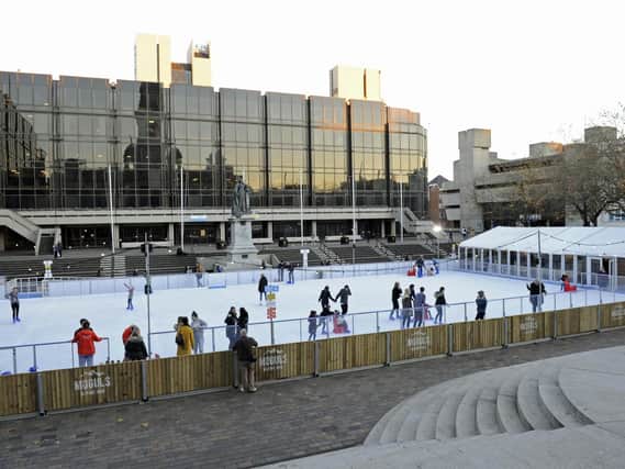 Skating rink in Guildhall Square.
Picture Ian Hargreaves  (181118-1_skate)