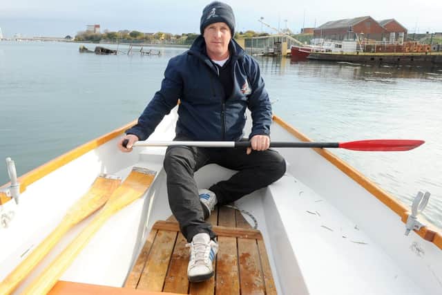 John Gillard, principal of Oarsome Chance in Gosport, is furious that boats are being dumped in Forton Lake. Picture: Sarah Standing