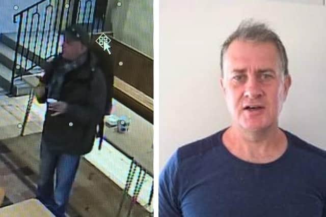 Sussex police have released this CCTV image of the wanted man