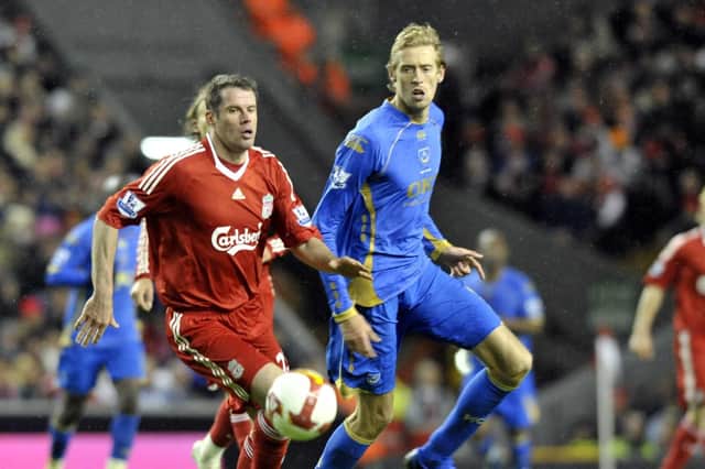 Peter Crouch rejoined Pompey from Liverpool in July 2008.