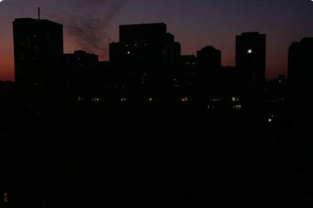 Martin Wake snapped this photo Portsmouth during the blackout