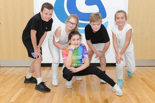 Year 6 pupils at Gomer Junior School, Gosport performed an anti-bullying dance performance for their parents as part of the anti-bullying awareness week. Spencer, 10, Melissa,11, Evie, 11, Lewis, 10, and Emily, 10
Picture: Habibur Rahman