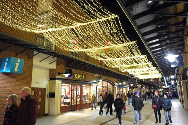 Gunwharf Quays was hit by the blackout last night. Picture: Steve Reid