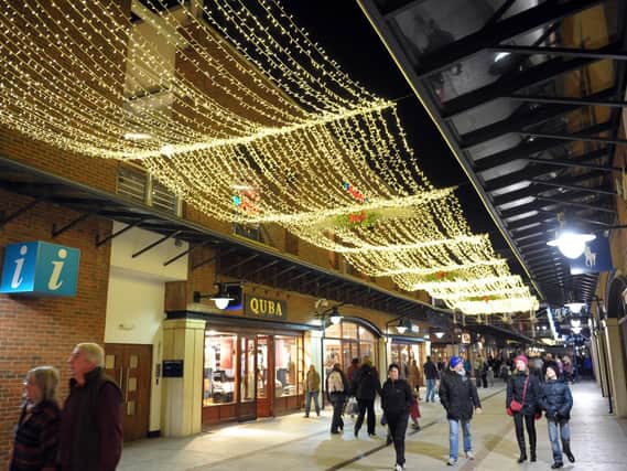 Gunwharf Quays was hit by the blackout last night. Picture: Steve Reid