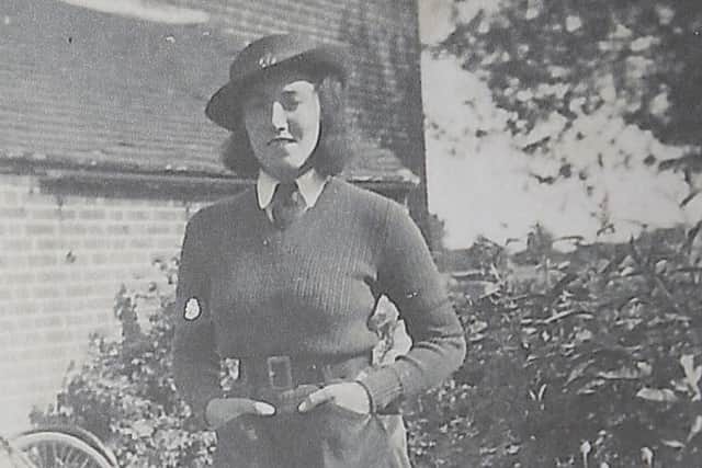 Mary Edney when she was younger as a Land Army girl.