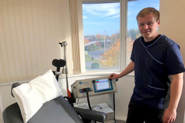 Josh Hebden, a technician at the new Smart TMS clinic in Havant