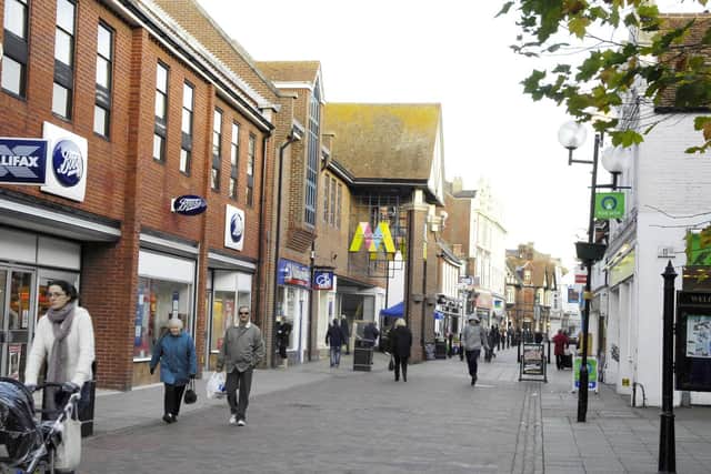 The West Street shopping area in Havant town centre