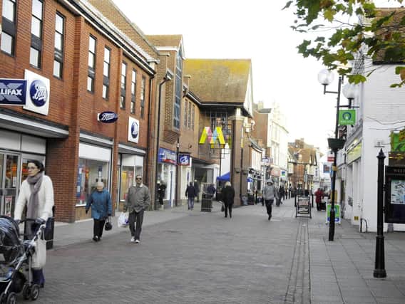 The West Street shopping area in Havant town centre