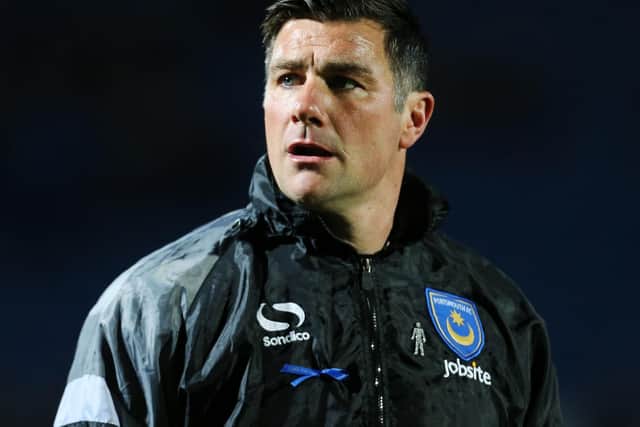 Richie Barker had a disastrous 109-day spell at Pompey which ended in March 2014. Picture: Joe Pepler