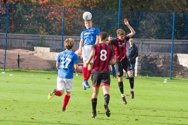 Pompey Academy action. Picture: Duncan Shepherd