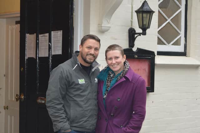 David and Abby Thomson, the new managers of the Alverbank Country House Hotel in Gosport. Picture: David George