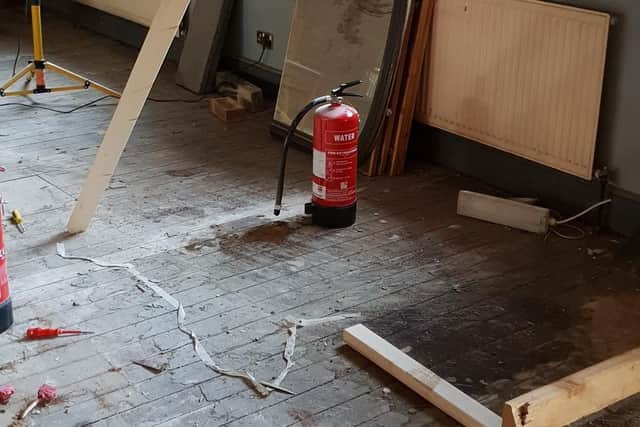 Some of the vandalism at The Hoeford Pub in Gosport Road, Fareham, which is being turned into a nursery