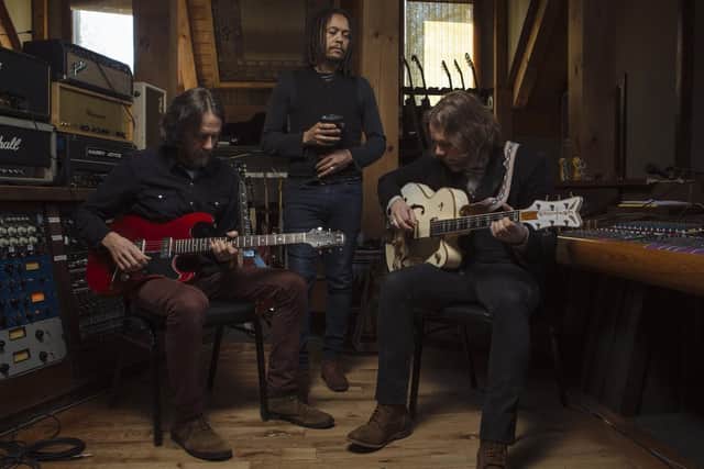 Marc Ford, John Hogg and Rich Robinson of The Magpie Salute. Picture by David McClister