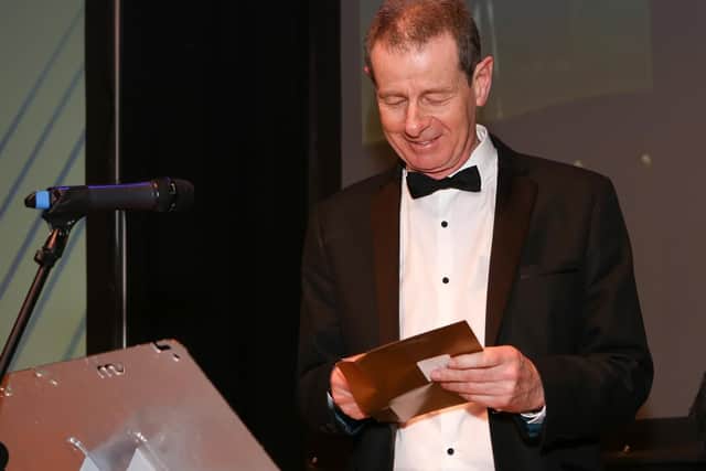 Bill Moulsdale from Giant Leap, category sponsor, presenting an award. Picture: Habibur Rahman