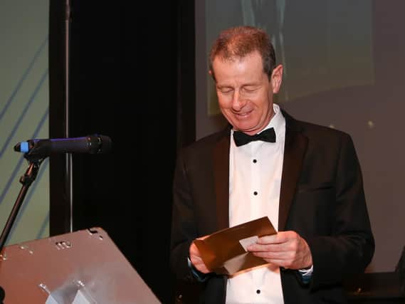 Bill Moulsdale from Giant Leap, category sponsor, presenting an award. Picture: Habibur Rahman