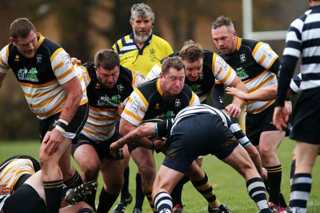 Havant Mariners proved too strong for Portsmouth and retained the Hampshire RFU Vets Cup. Picture: Chris Moorhouse